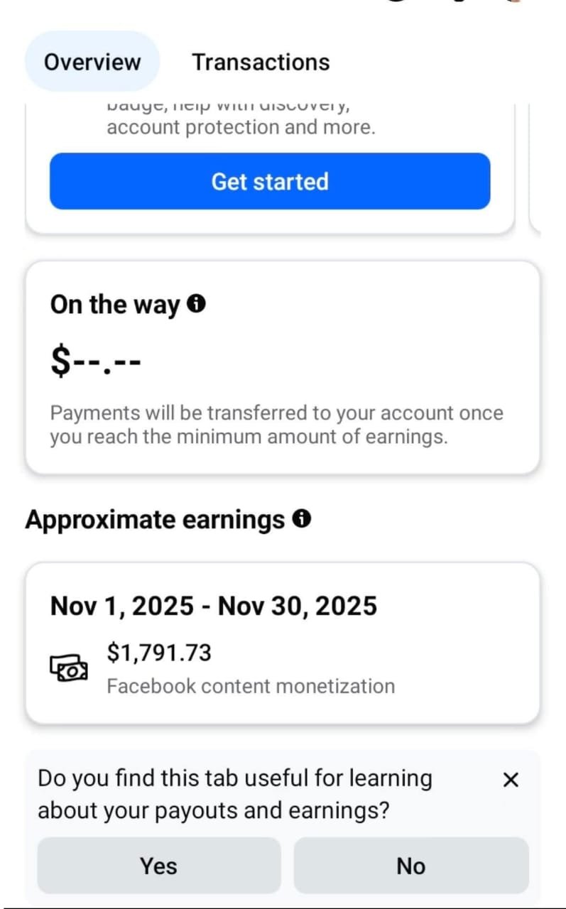 facebook earning